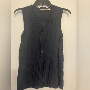 Anthropologie +holding horses sleeveless black top super soft size 2 (XS)